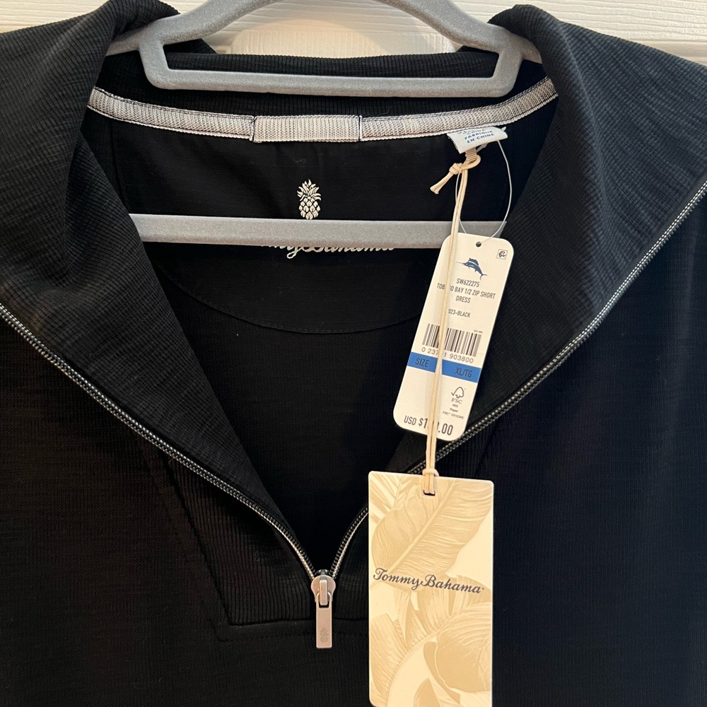 Tommy Bahama Black Short Sleeve Dress - Picture 2 of 7